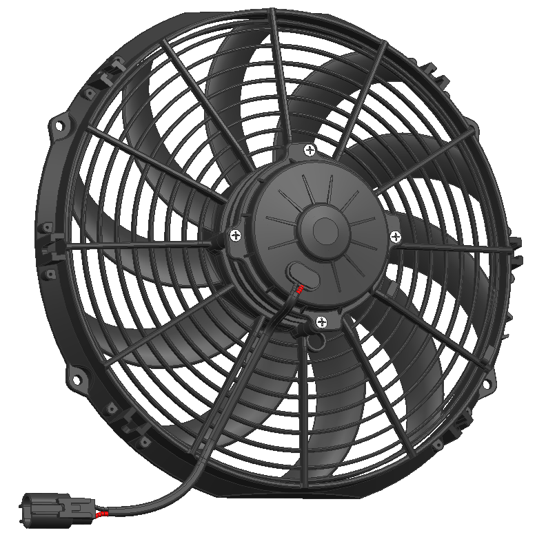  Brush DC Axial Fan 12V 12inch 305mm for Truck Bus Engineering Vehicle