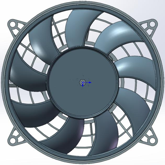 WBLF-1001-AS1050 255mm (10Inch) 12V Brushless Cooling Fan - Sunlight 