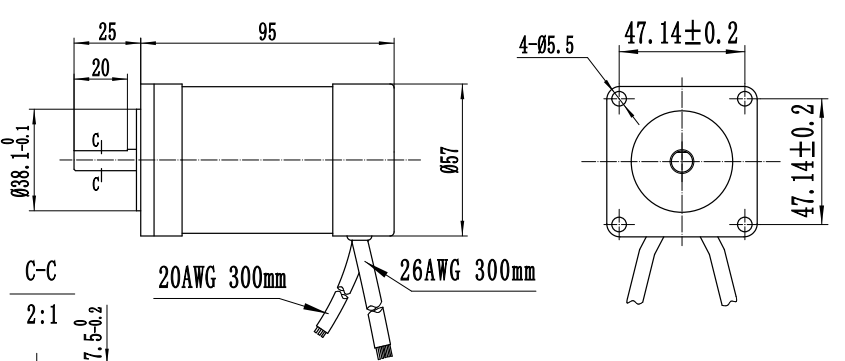 brushless motor 57blf60s