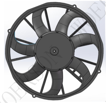  DC Brushless Axial Fan 24V 14inch 355mm - WBLF-1451-BS3350