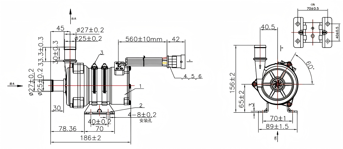 SLTBLDC-2418P water pump